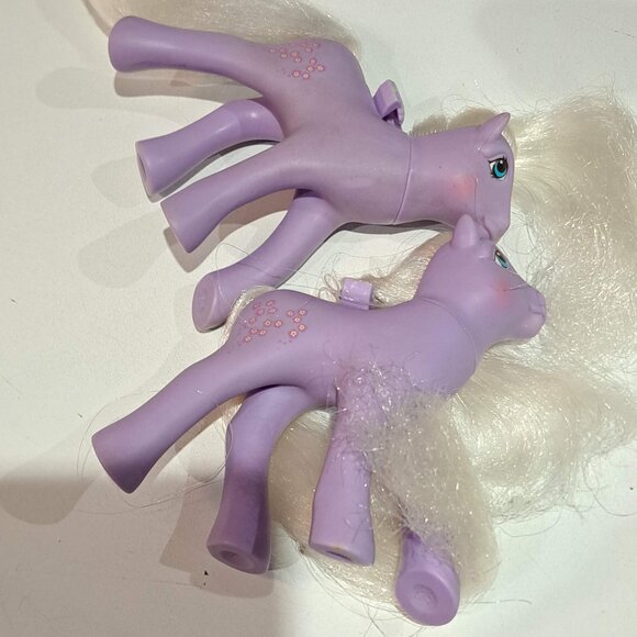 Qty 2 forget me not flutter my little pony toy ponies horse mlp G1 - Picture 5 of 7
